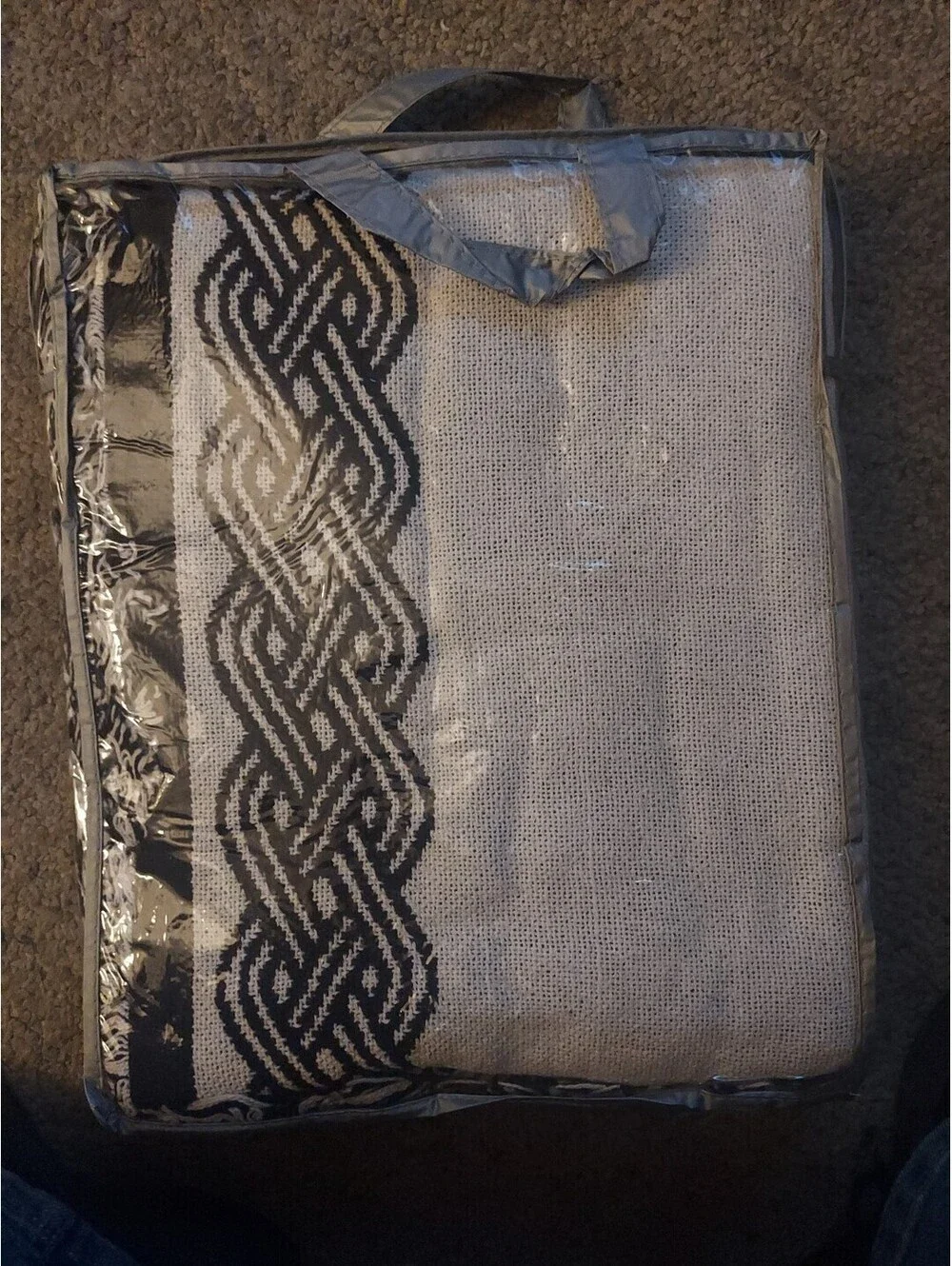 Vintage Sears American Crafts Collection 100% Cotton Reversible Throw Blanket